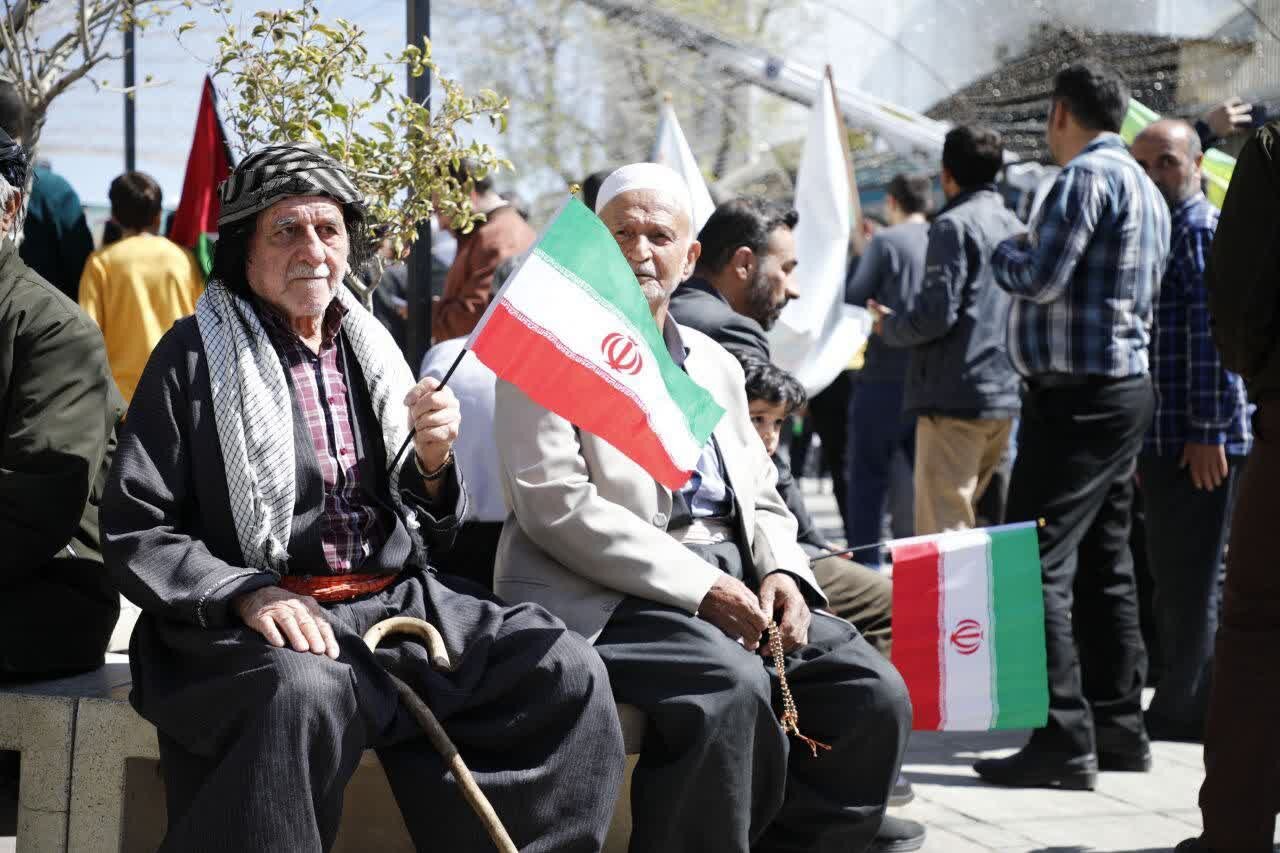 راهی به دوری فلسطین به نزدیکی مسجدالاقصی/قلب سنندج برای غزه تپید