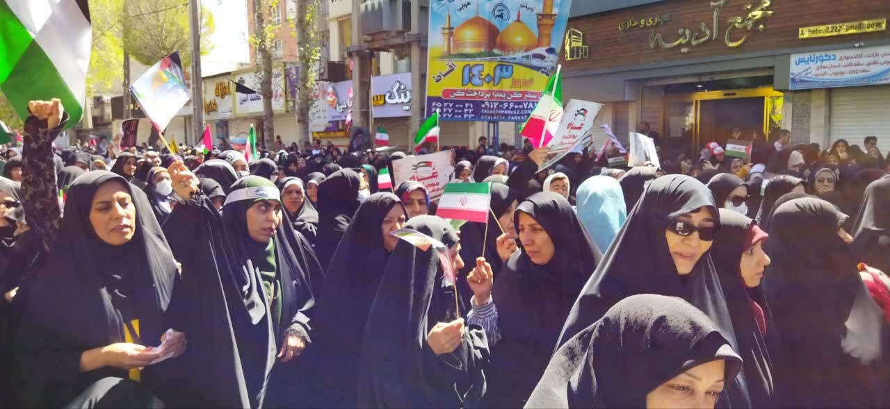 مردم استان تهران در راهپیمایی روز جهانی قدس حماسه آفریدند