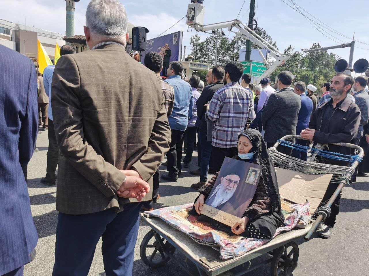 طنین فریاد «مرگ بر اسراییل» در دیار میرزا