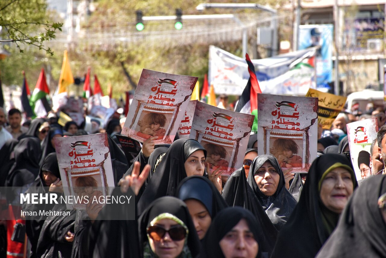 طنین «مرگ بر اسراییل» در سینه ستبر ایران اسلامی پیچید