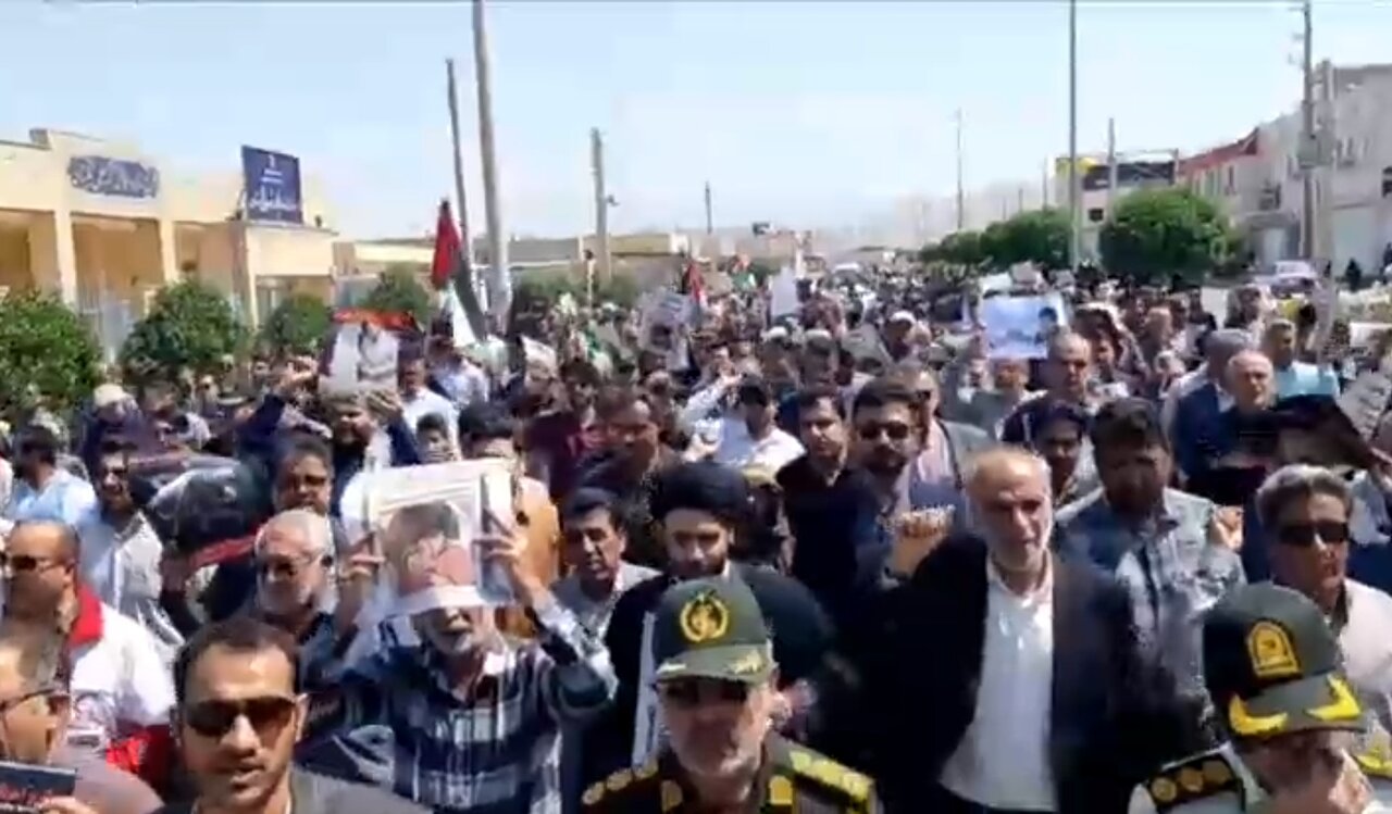 راهپیمایی روز قدس در اهرم