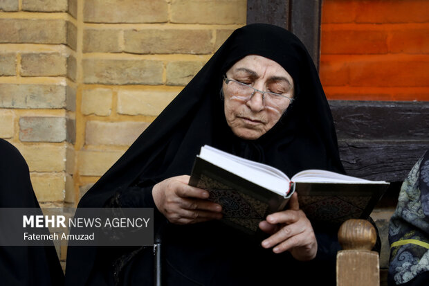 جزء خوانی قرآن در خانه موزه شهید مدرس