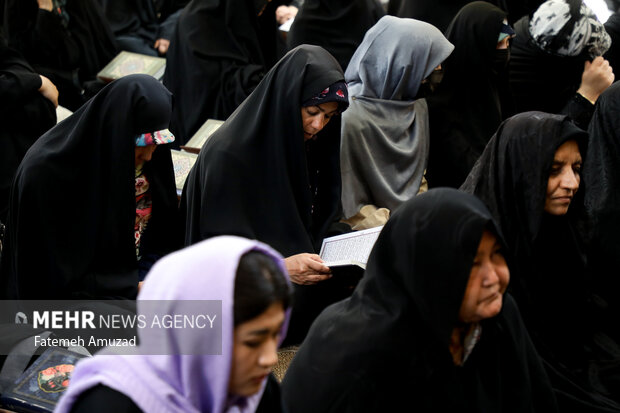 جزء خوانی قرآن در خانه موزه شهید مدرس