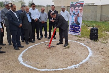 عملیات اجرایی مدرسه خیرساز ۲ کلاسه در روستای «چم شهاب» آغاز شد