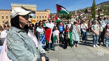 تظاهرات گسترده مردم بوسنی در حمایت غزه+ تصاویر