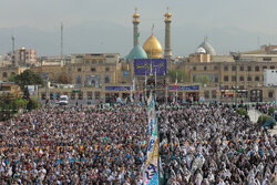 Eid al-Fitr prayers in Shah Abdol-Azim Hasani Shrine