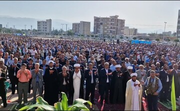 برگزاری نمازعیدفطر در شهرستان جیرفت
