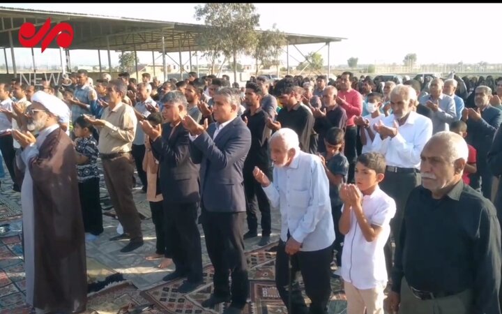 برپایی نماز عید سعید فطر در بخش اسماعیلی شهرستان جیرفت