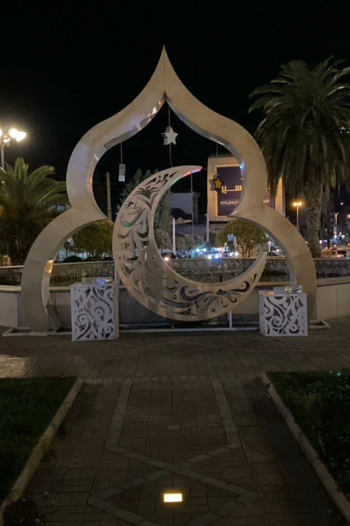 درخشش المان های رمضانی در فضاسازی شهری مازندران/ گره قرآن و نوروز