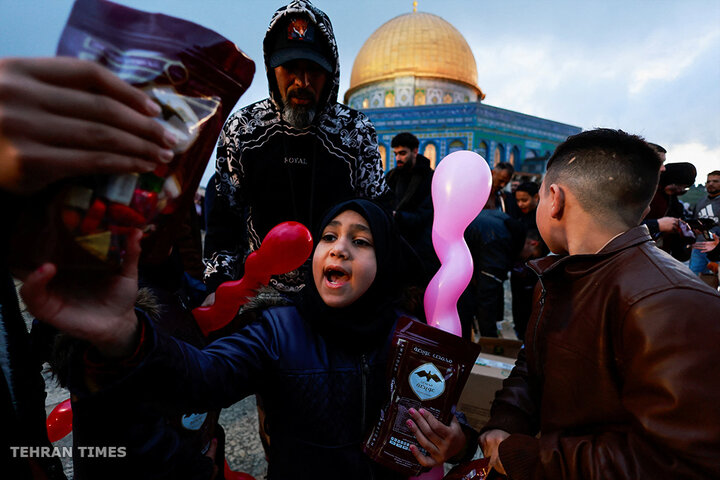 Prayers for Gaza: Palestinians mark sombre Eid at Al-Aqsa Mosque