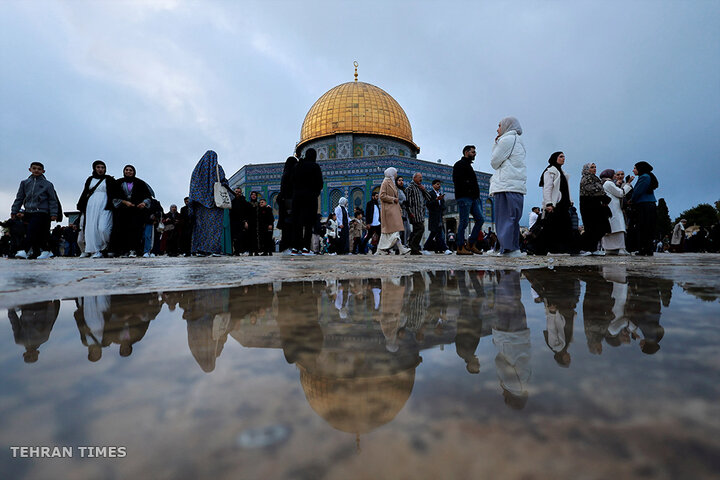 Prayers for Gaza: Palestinians mark sombre Eid at Al-Aqsa Mosque