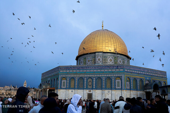 Prayers for Gaza: Palestinians mark sombre Eid at Al-Aqsa Mosque