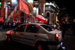 کاروان خودرویی حمایت مردم کرمانشاه از حمله ایران به اسراییل