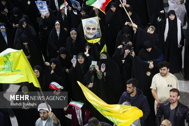 حمایت مازندرانی ها از عملیات غرور آفرین سپاه