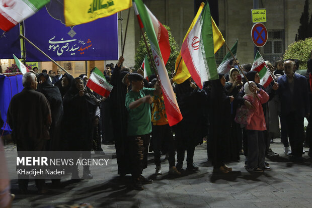 تجمع مردم اصفهان در حمایت از عملیات «وعده صادق»