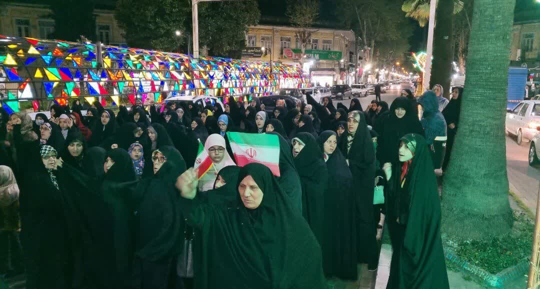 تجمع رودسری ها در حمایت از حملات ایران بر علیه اسراییل