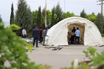 برپایی بیمارستان صحرایی در دانشگاه علوم پزشکی کرمان