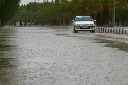 بارش شدید باران و جاری شدن سیل در روستاهای نهوج و ظفرقند
