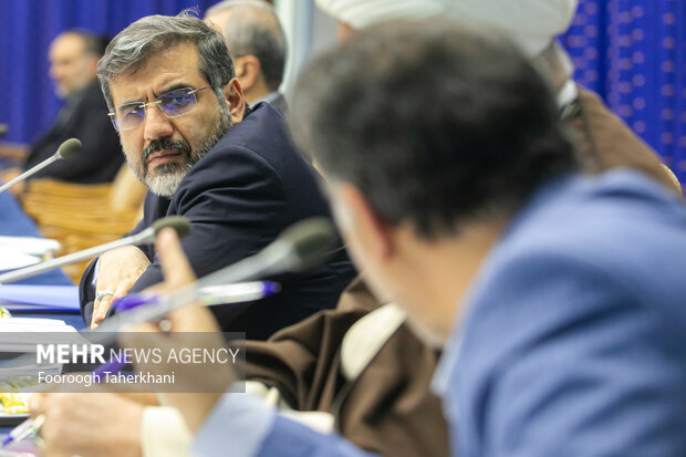 محمدمهدی اسماعیلی وزیر فرهنگ در جلسه شورای عالی انقلاب فرهنگی