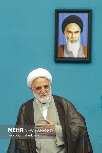 غلامحسین محسنی اژه ای رییس قوه قضاییه در جلسه شورای عالی انقلاب فرهنگی
