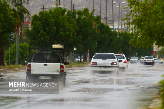 وضعیت منطقه مصلی شهر ایلام بر اثر جاری شدن سیلاب