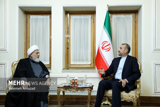 دیدار نایب رییس مجلس اعلای شیعیان لبنان با وزیر امور خارجه