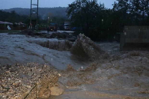 بارش باران سبب طغیان رودهای فصلی و سیلاب در شهرهای جنوبی فارس شد