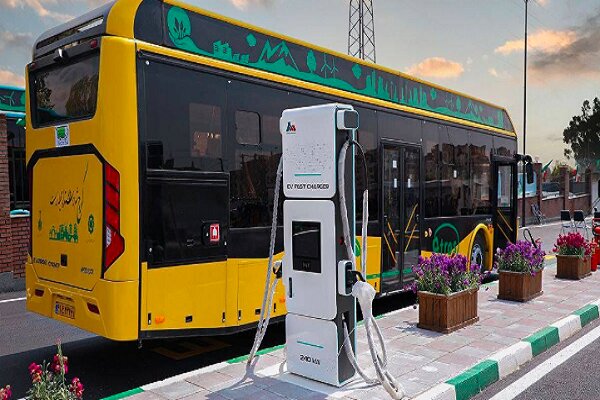 Iran’s first E-bus charging station launched in Karaj