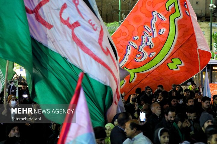 راهپیمایی مردمی حمایت از عملیات «وعده صادق» در مشهد برگزار می شود
