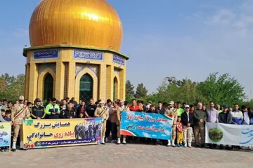 همایش پیاده روی خانوادگی در شهرستان تربت جام برگزار شد