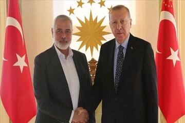 أردوغان يبحث مع هنية في اسطنبول الأوضاع في غزة