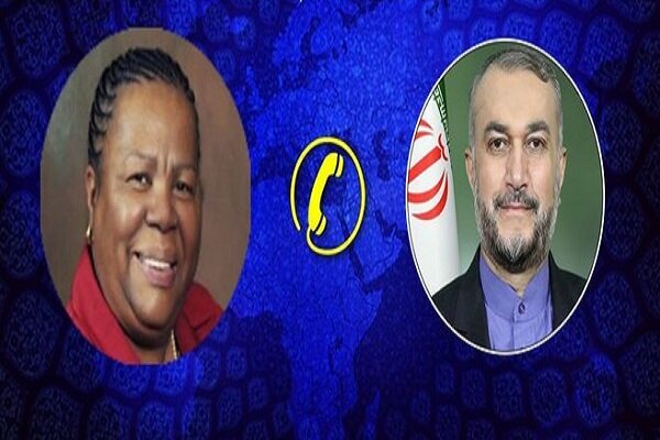 Iran, S Africa FMs discuss regional developments