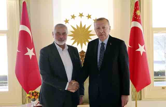 Erdogan, Hamas Chief begin Istanbul meeting: Turkish Media