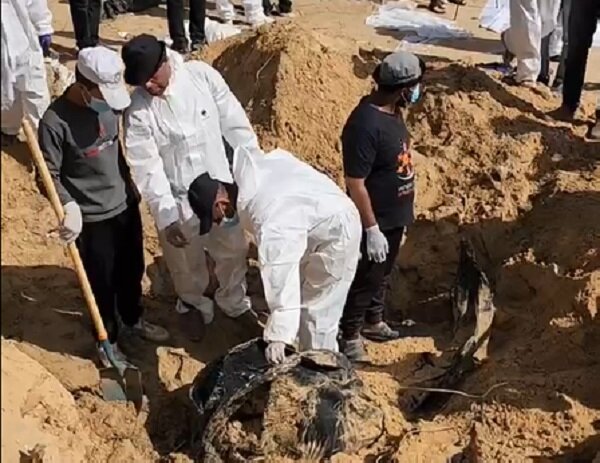 Another mass grave discovered in Gaza hospital