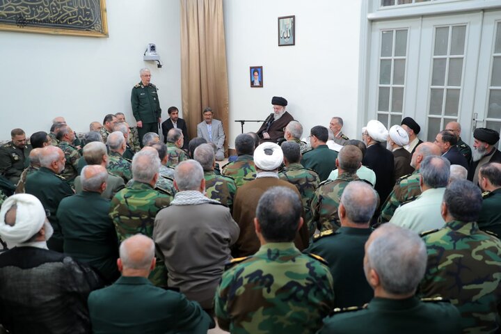 Leader's meeting with military commanders