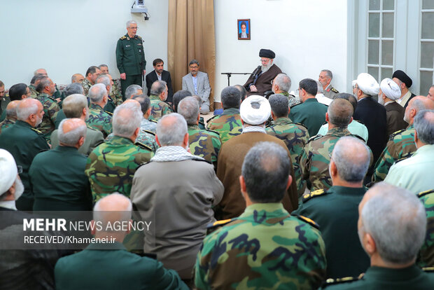 دیدار جمعی از فرماندهان عالی نیروهای مسلح با رهبر معظم انقلاب اسلامی