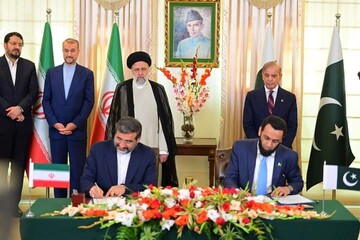 پاکستان اور ایران میں مختلف شعبوں میں تعاون کی مفاہمتی یادداشتوں پر دستخط کی تقریب