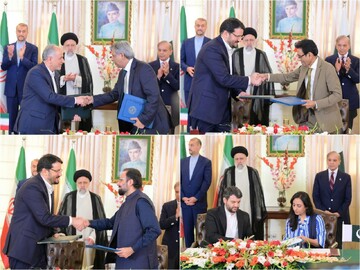 اسناد همکاری میان هیات‌های عالی‌رتبه ایران و پاکستان امضا شد