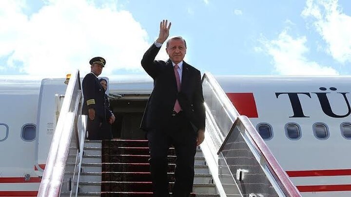 رئیس جمهور ترکیه وارد بغداد شد+ فیلم
