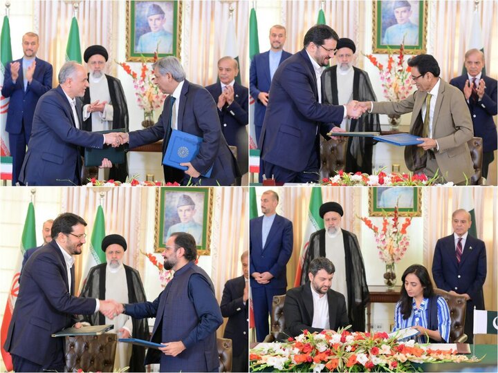 اسناد همکاری میان هیات‌های عالی‌رتبه ایران و پاکستان امضا شد 