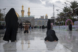 Spring rain falls in Karbala