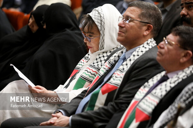 رومینا پرزراموس سفیر بولیوی در تهران در همایش «غزه زنده است»