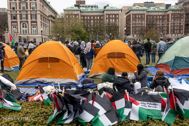 Columbia University moves classes online after Gaza protests