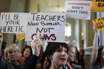 مجلس نمایندگان ایالت تِنسی لایحه حمل سلاح برای آموزگاران را تصویب کرد!
