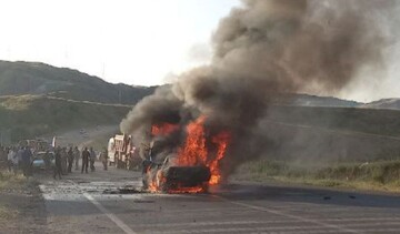 تصادف مرگبار در محور دره شهر-بدره ۴ کشته برجای گذاشت