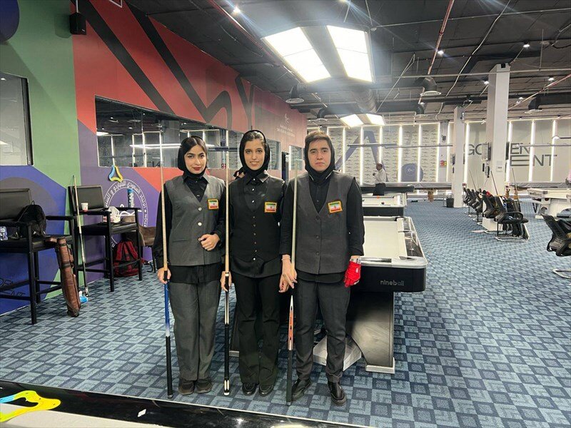 پایان کار دختران بیلیارد ایران در مسابقات قهرمانی آسیا