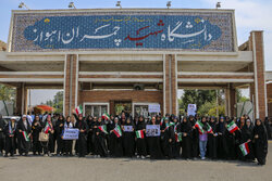 حمایت دانشجویان خوزستانی از جنبش دانشجویان آمریکایی