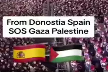 İspanya’da Gazze halkına geniş çaplı destek gösterisi