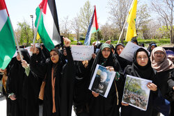 تجمع دانشگاهیان دانشگاه اصفهان در حمایت از جنبش دانشجویی آمریکا