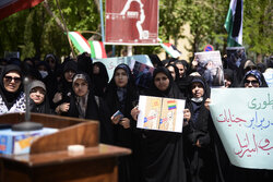 حمایت دانشجویان ایرانی از جنبش دانشجویی آمریکا/ طنین شعار «مرگ برآمریکا» و «مرگ بر اسراییل»